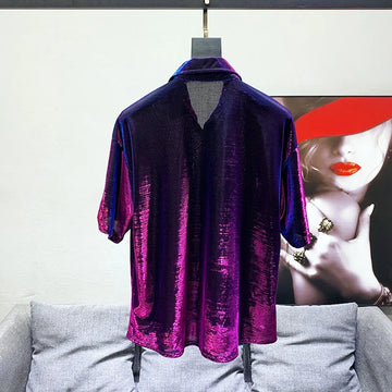 Mirage Iridescent Button-Up